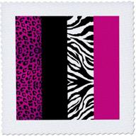 3drose qs_35436_1 print leopard zebra quilt 10 inch logo