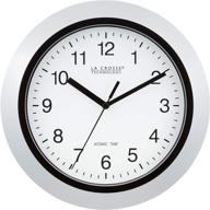 ⏰ la crosse technology atomic analog wall clock (10 inch, silver): precision timekeeping at its finest! logo