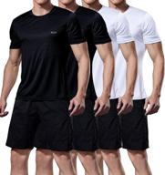 hibety workout athletic moisture 4p black sports & fitness in team sports logo