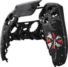 img 2 attached to 🎮 PS5 Controller eXtremeRate Biohazard Touchpad Front Housing Shell - DIY Replacement Shell with Custom Touch Pad Cover Faceplate (Controller NOT Included)