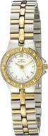 🌸 invicta women's wildflower collection 0136: 18k gold-plated & stainless steel watch logo