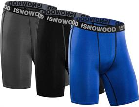 img 4 attached to Компрессионные шорты Isnowood Mens Performance