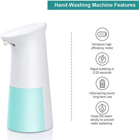 img 1 attached to 🧼 Convenient and Hygienic Foaming Soap Dispenser - Touchless Hand Soap Dispenser for Bathroom & Kitchen 300ML