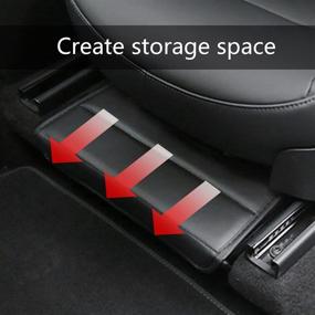 img 2 attached to KIKIMO Tesla Model Y Under-Seat Storage Box - 2020-2021 Compatible | Interior Accessories for Tesla Model Y - Main & Co-Pilot Passenger Seat Storage Box