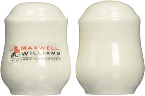 img 1 attached to 🧂 Maxwell and Williams Basics White Salt and Pepper Shaker Set: Enhance Your Seasoning Game