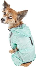 img 2 attached to Helios Dog 'Torrential Shield' Waterproof Multi-Adjustable Full Body Windbreaker Raincoat for Pets
