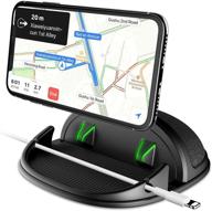 📱 silicone car phone holder mount cradle - anti-slip dashboard mat for various dashboards, compatible with iphone, samsung, android smartphones, gps - car pad stand logo