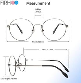 img 2 attached to 👓 Enhance Eye Protection with Firmoo Blue Light Blocking Retro Round Metal Computer Reading Glasses