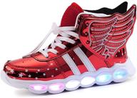 👟 colorful girls' bfoel sneakers: waterproof and breathable footwear logo