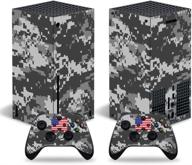 🎮 domilina xbox series x skin stickers - full body vinyl decal cover for microsoft xbox series x console & controllers - american armies logo