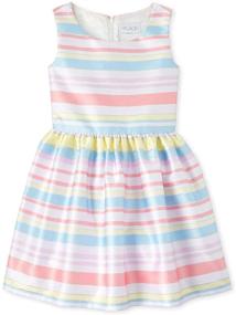 img 1 attached to 👗 Girls' Sleeveless Pleated Dress from The Children's Place