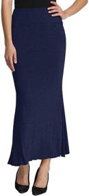 img 4 attached to 👗 IloveSIA Women's Fold Over Waist Long Skirts - Clothing for Women