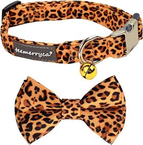 img 4 attached to TEEMERRYCA Adjustable Bowtie Dog Collar with Detachable Bow and Free Squeak Ball Gift - for Small, Medium, and Large Dogs, Perfect for Puppies