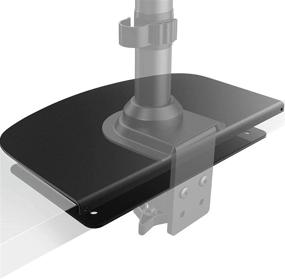 img 4 attached to 🔩 Reinforcement Plate for Thin and Glass Tabletops - HUANUO Steel Mount with Steel Bracket Plate and C Clamp Installation, Ideal for Fragile Tables