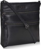 women's leather crossbody crossover shoulder handbag with wallet - crossbody bag collection logo
