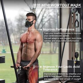 img 3 attached to 🏋️ Advanced HANDSONIC Workout Mask 4.0 - Adjustable Resistance, 48-Level Fitness Mask for High-Altitude Training, Running, Cycling, MMA, Cardio, HIIT, and Endurance Building