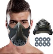 🏋️ advanced handsonic workout mask 4.0 - adjustable resistance, 48-level fitness mask for high-altitude training, running, cycling, mma, cardio, hiit, and endurance building logo