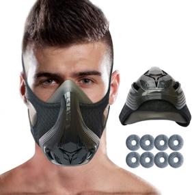 img 4 attached to 🏋️ Advanced HANDSONIC Workout Mask 4.0 - Adjustable Resistance, 48-Level Fitness Mask for High-Altitude Training, Running, Cycling, MMA, Cardio, HIIT, and Endurance Building