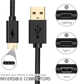 img 3 attached to High-Speed Type C USB Cable for Xbox Series X/S Controller, Fast Charging Galaxy S9 Cable, Compatible with Sony PS5 DualSense Controllers, Nintendo Switch, Switch Lite, and Switch OLED Model