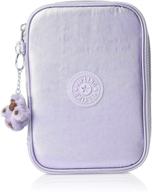 📚 kipling 100 pens pencil case in frosted lilac metallic – dimensions: 6"l x 8.25"h x 2"d logo