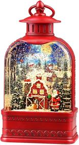 img 4 attached to 🎄 Merry Christmas Snow Globe Gifts, Musical Glittering Lantern Swirling, Christmas Home Decor, Tree and Snowman