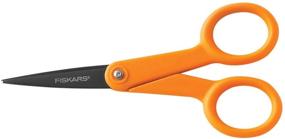 img 1 attached to ✂️ Fiskars 99947097J Non-stick Blade Coated Scissors, 5-Inch