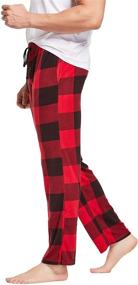 img 3 attached to CYZ Fleece Pajama Black Plaid