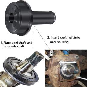 img 2 attached to 🔧 LE-JX 6695 Установщик сальников валов для оси для Ford F-250 F-550 1998-2004 года: идеальный инструмент для установки вакуумных сальников масла колесного узла.