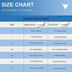 img 3 attached to 🧦 High-Performance Extra Wide Calf Compression Socks (Toeless) for Optimal Leg Support - Women & Men (20-32 mmHg)