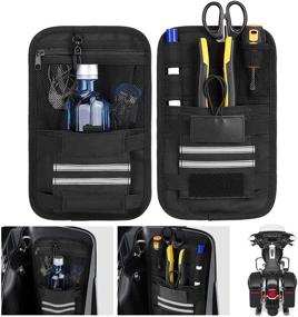 img 4 attached to 🧳 2-Pack Universal Saddlebag Organizers: Efficient Tool Organization for Motorcycle Saddle Bags