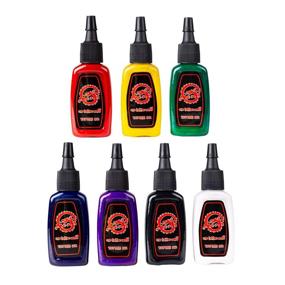 img 4 attached to 🖌️ One Tattoo World Premium Tattoo Ink Set: 7 Vibrant Colors, 15 ml Bottles for Professional Tattoo Artists