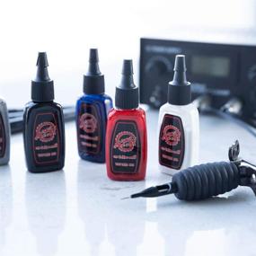 img 2 attached to 🖌️ One Tattoo World Premium Tattoo Ink Set: 7 Vibrant Colors, 15 ml Bottles for Professional Tattoo Artists