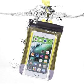 img 2 attached to 🌊 Yellow Travelon Waterproof Floating Pouch for Smartphones and Digital Cameras