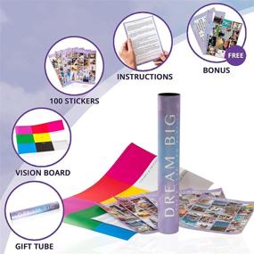img 3 attached to 🌟 Комплект "Ultimate Vision Board Kit": Вдохновляющие мечты с мотивационными наклейками и материалами для поддержки притягивания денег, любви и счастья.