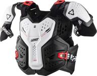 🏍️ leatt 6.5 pro adult off-road motorcycle chest protector - white (l/xl) logo