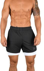 img 4 attached to YoungLA Compression Shorts Breathable Stretchy
