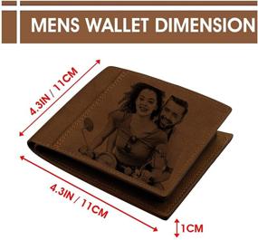 img 1 attached to 👨 Mens Wallet Wallets Bifold Father's - the Perfect Accessory for Dads!