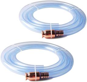 img 4 attached to 🌡 Wadoy Self Priming Shaker Hose Siphon Hand Pump (2 Pack) for Gas, Oil, Water, and Fuel Transfer - 6ft Siphon Hose