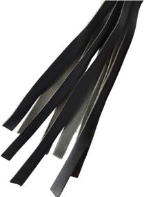 img 1 attached to 🐴 High-Quality Horse Whip: Choose from 9 or 40 Genuine Leather Tails, Long Leather Chain Grip in Black, Red, or Brown