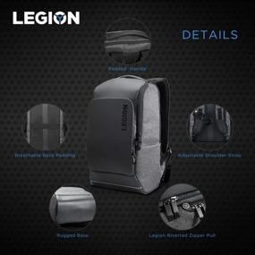 img 1 attached to 🎮 Lenovo Legion Recon 15.6 inch Gaming Backpack: Sleek, Lightweight, Water-Repellent, Breathable, Ideal for Gamers, Casuals, and College Students - GX40S69333