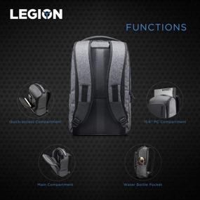 img 2 attached to 🎮 Lenovo Legion Recon 15.6 inch Gaming Backpack: Sleek, Lightweight, Water-Repellent, Breathable, Ideal for Gamers, Casuals, and College Students - GX40S69333