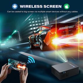 img 3 attached to 🎥 Enhanced UUO Native 1080P Projector P6 PRO with WiFi, 4K HD Video Support, ±50° Digital Keystone, and Smartphone Screen Synchronization. Ideal for Home Theater with TV Stick, PS5, X-Box, Laptop, iOS, and Android Compatibility.