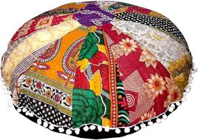 img 1 attached to Mycrafts Mandala Cushion Decorative Handmade