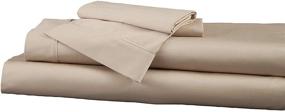 img 3 attached to Набор постельного белья Dreamfit Bamboo Rich Naturally Cooling Sheet Set - Degree 5 (USA-Made, размер King, песочный)