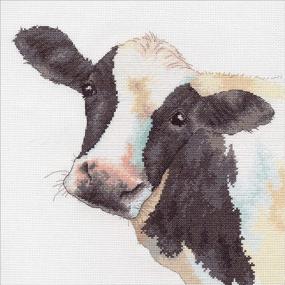 img 3 attached to 🐄 Simplicity Creative Corp Cross Stitch Kit, Sweet Cow (14 Count)