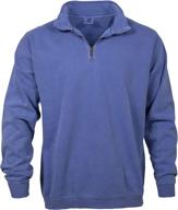 👕 cozy and stylish: comfort colors men's adult 1/4 zip sweatshirt, style 1580 logo