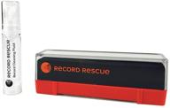 🔍 optimized velvet record cleaning brush with cleaning fluid - complete record cleaning kit, record rescue logo