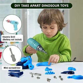 img 3 attached to 🦖 Dinosaur Electric Construction Building Kit for Christmas