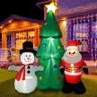 symuitrc christmas inflatable decorations changing logo