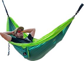 img 4 attached to Vanthum Outdoor Parachute Hammock Green